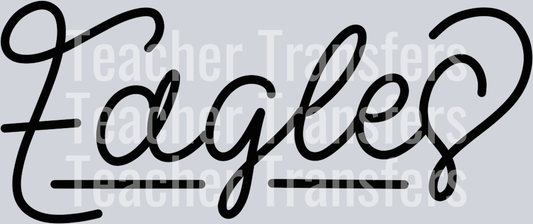 Hand Lettered Eagles
