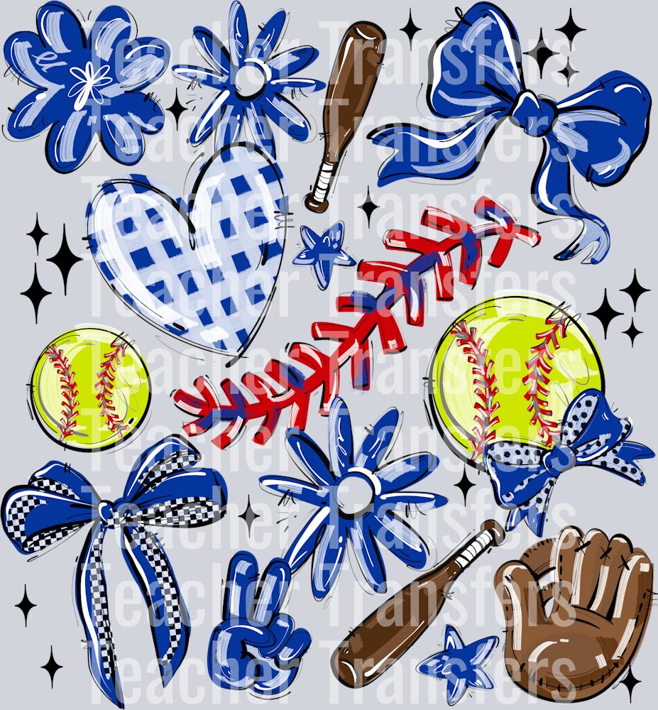 ROYAL PLAY BALL COLLAGE SOFTBALL