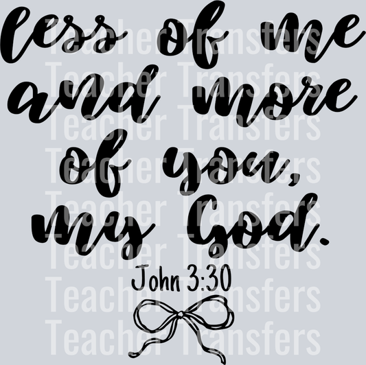 Less of me and more of you my god hwds