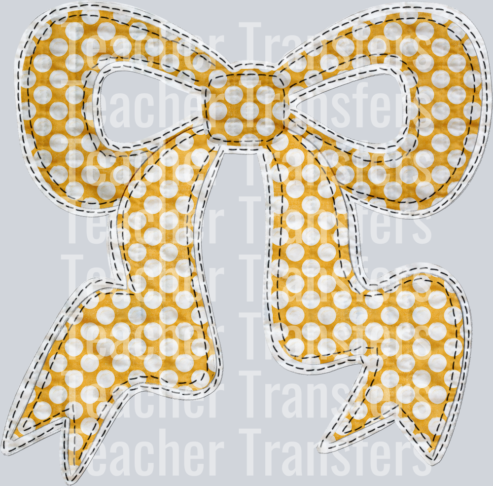 QUILTED BOW YELLOW