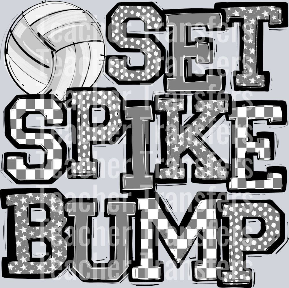GRAY SET SPIKE BUMP