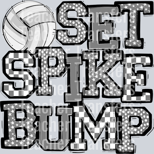 GRAY SET SPIKE BUMP