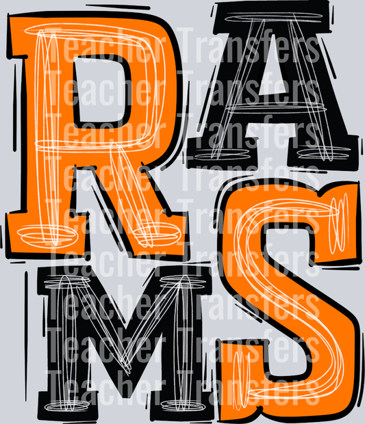 Rams Black and Orange