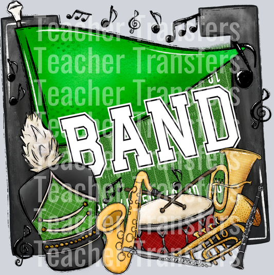 Band Pennants Green