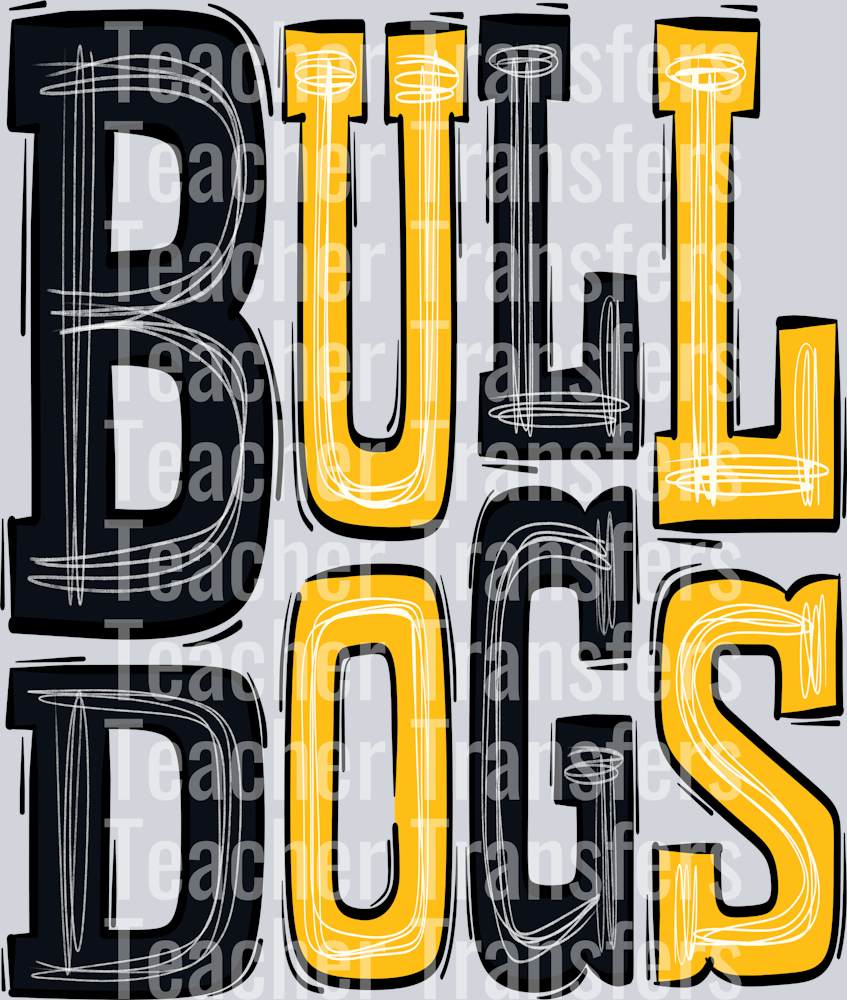 Bulldogs-Black-Yellow Gold