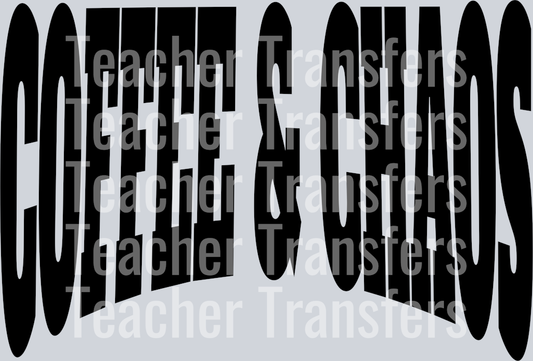 COFFEE AND CHAOS BLACK FONT