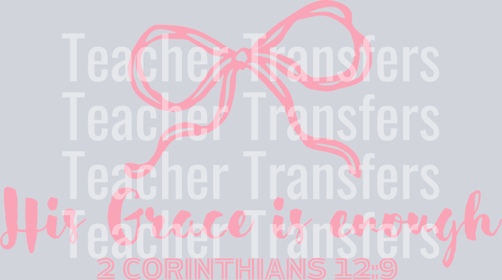 His grace is enough bow