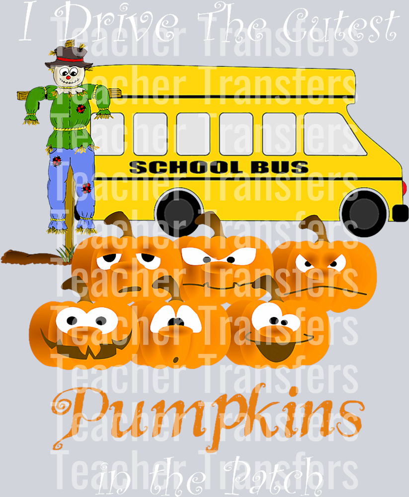 School Bus Driver I Drive The Cutest Pumpkins In Patch Shirt T-Shirt