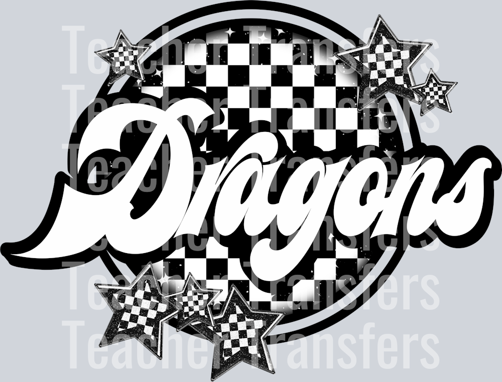 Dragons Checker Mascots