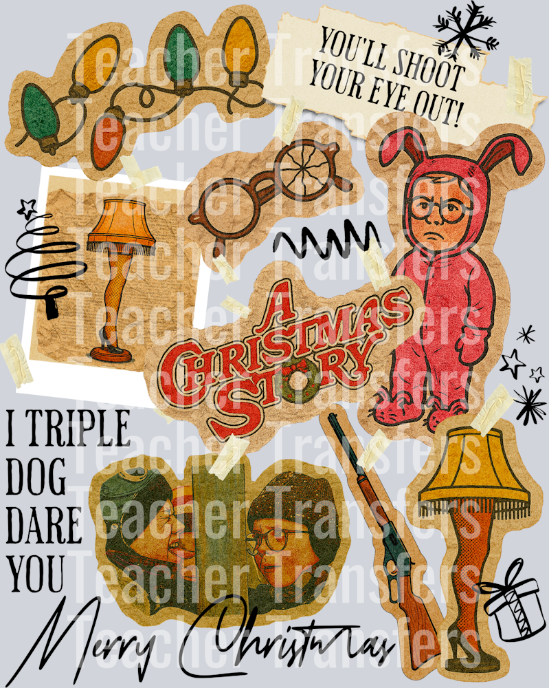 Vintage Christmas Movie Collage CHRISTMAS STORY HWDS