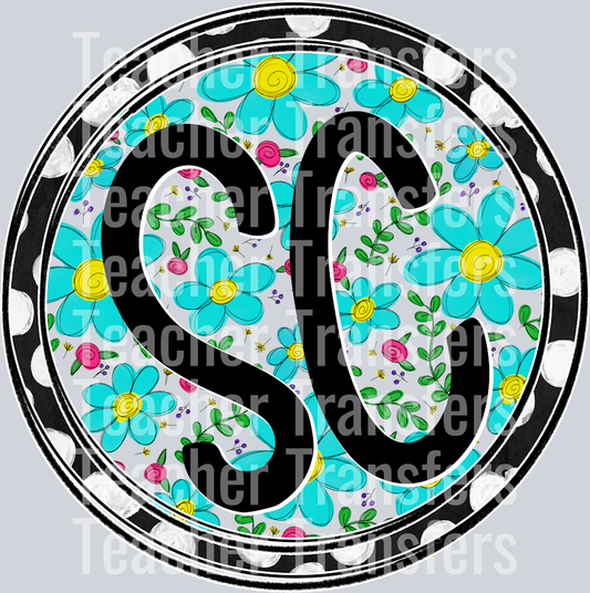 FLORAL AND DOT STATE south carolina