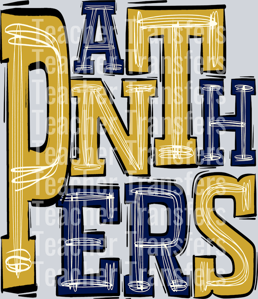 Panthers Navy Gold