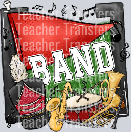 Band Pennants Red