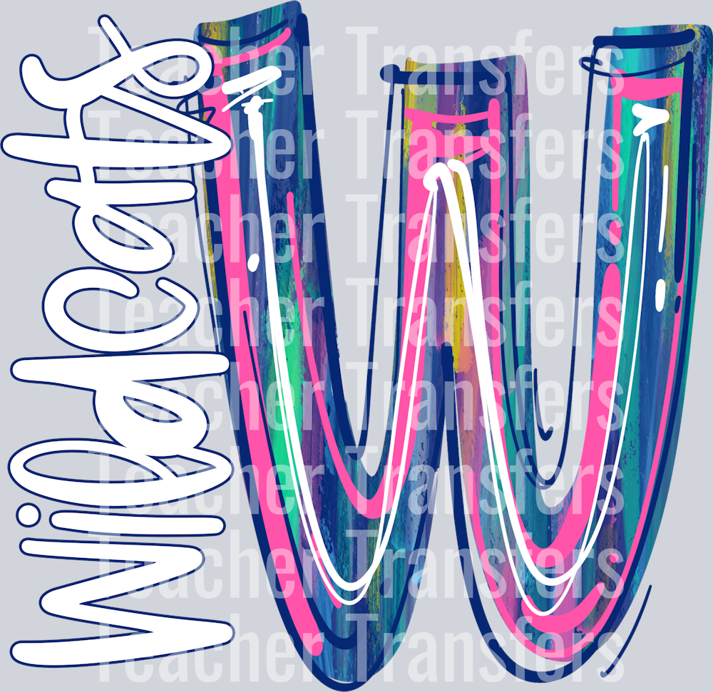 Splatter Paint W Wildcats