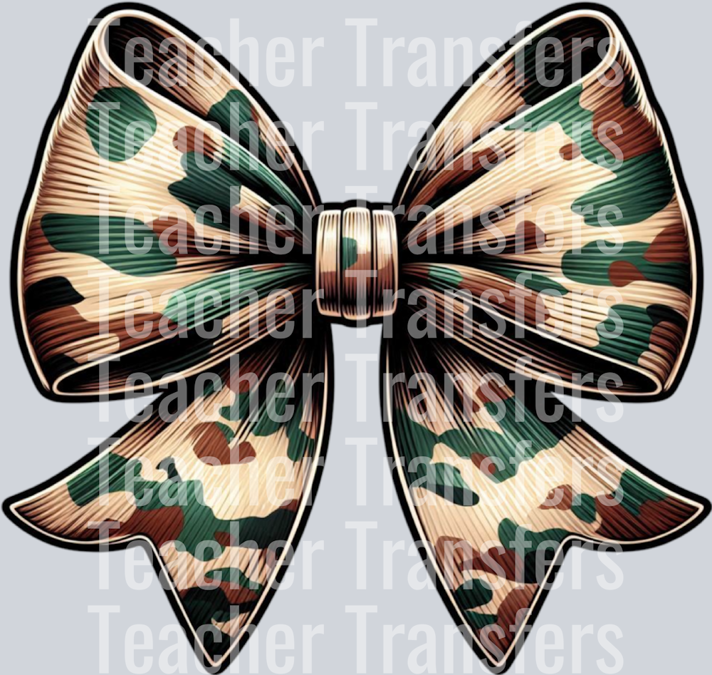 Camo Camouflage Coquette Bow Hunting PNG (8)