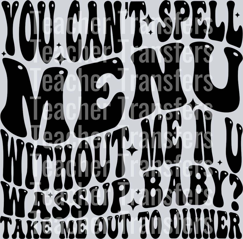 You can’t spell menu HWDS