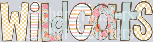 Doodle Loo Wildcats One Line