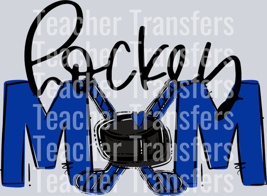 Hockey Mom Royal Blue No Flower