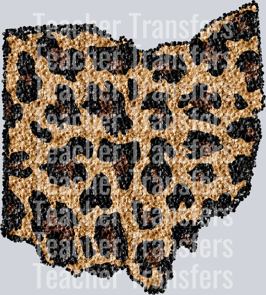Sequin Leopard State OHIO