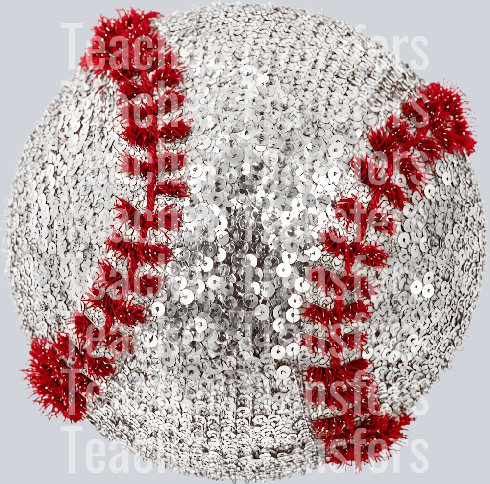 BASEBALL FAUX SEQUINS