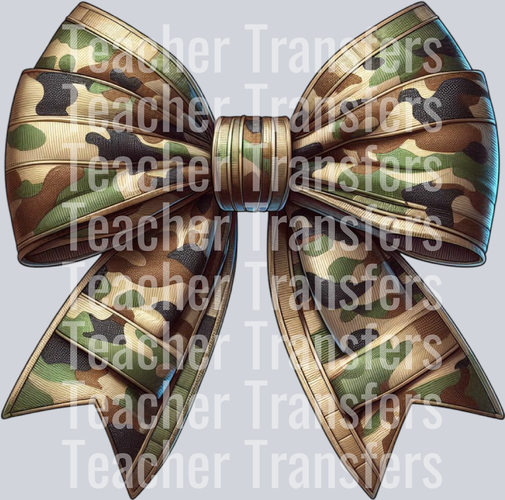 Camo Camouflage Coquette Bow Hunting PNG (3)