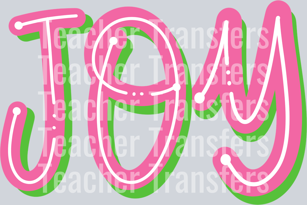 Joy Pink and Green