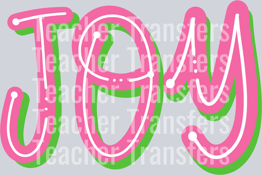 Joy Pink and Green