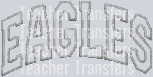 Eagles White Stitch