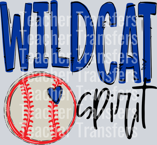 Team Go Spirit Wildcat Baseball Royal
