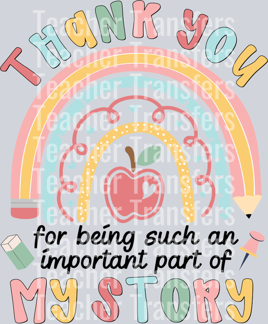 10. Thank You For Being Such An Important Of My Story