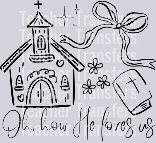 oh how He loves us doodle