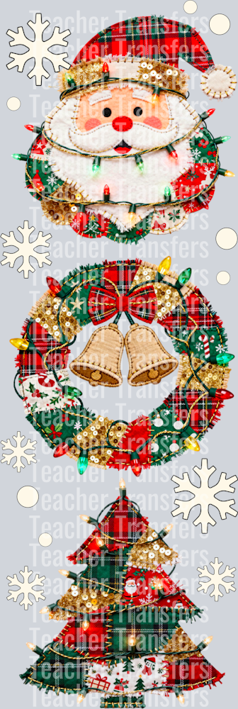 Tis the season to be merry and bright faux sleeve