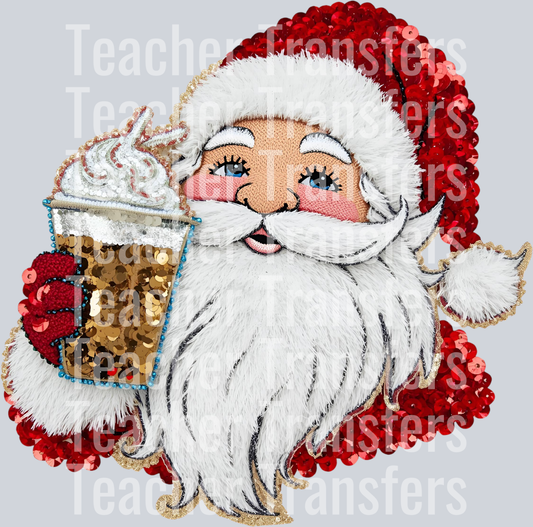 SANTA COFFEE SEQUINS