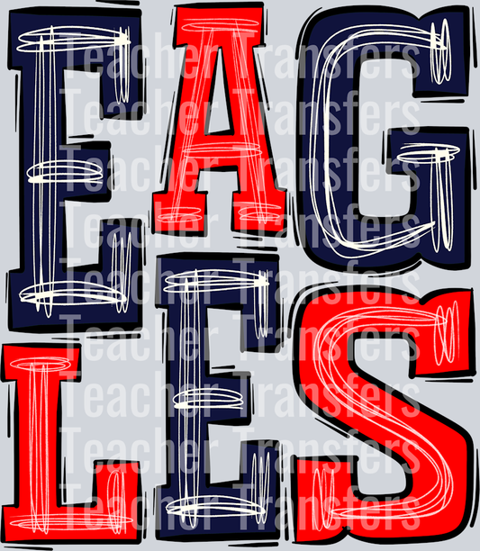 Eagles-Navy-Red