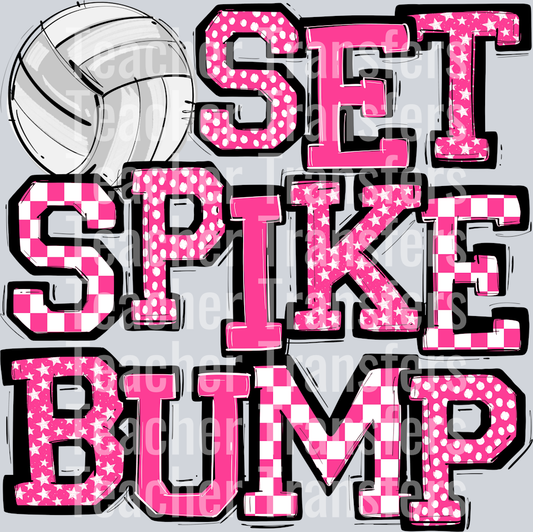 PINK SET SPIKE BUMP