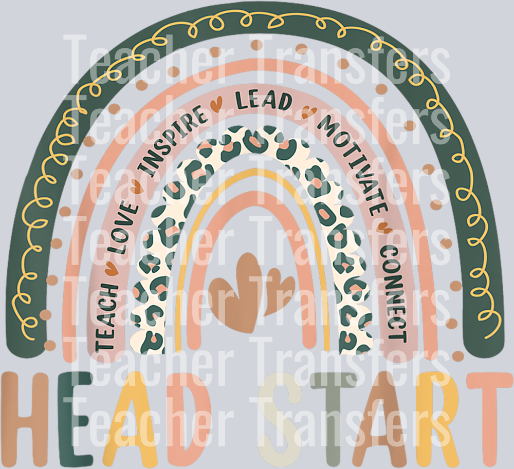 Head Start Rainbow Headstart Teacher First Day Of School T-Shirt (3)