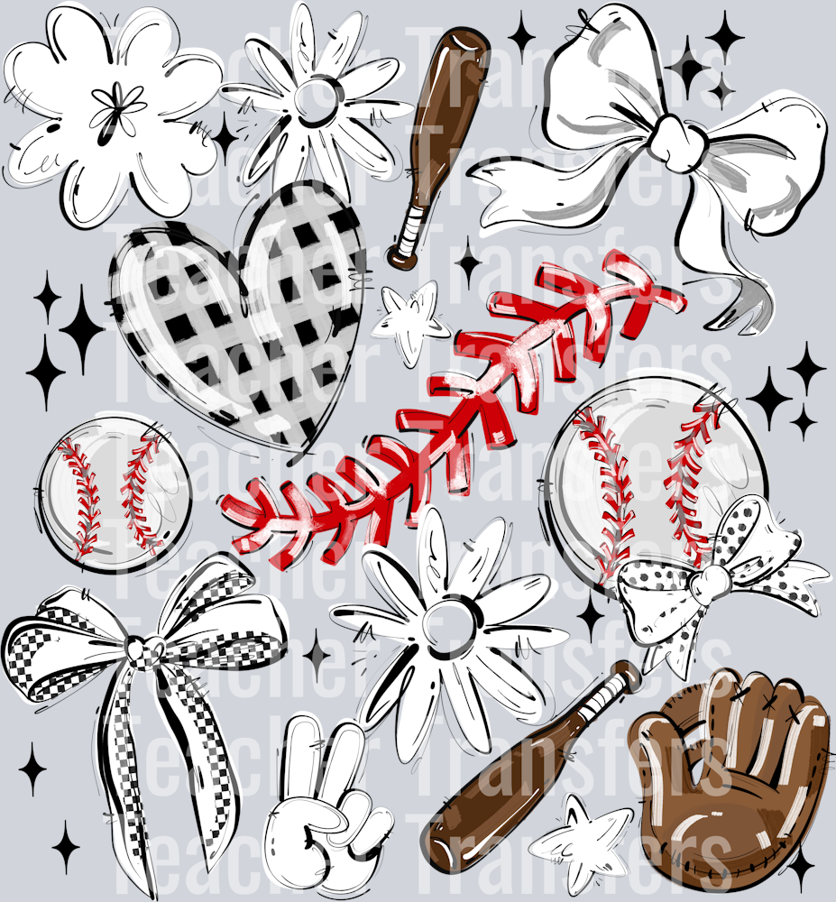 WHITE PLAY BALL COLLAGE BASEBALL