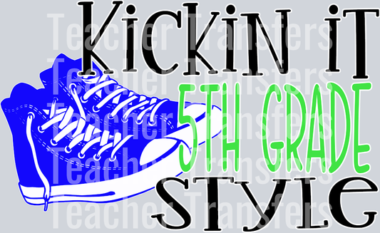 Kickin it Style BLUE FIFTH GRADE