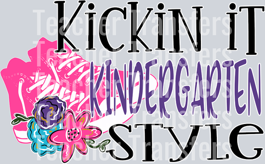 Kickin it Style PINK KINDERGARTEN