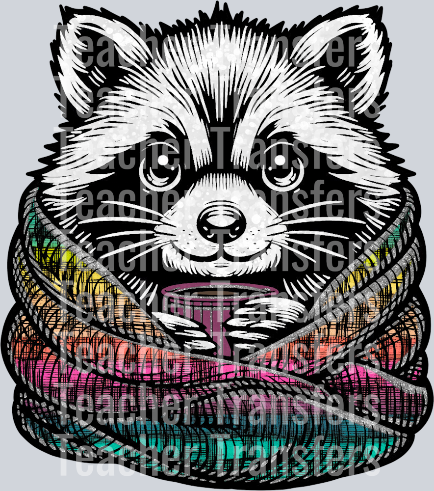 RaccoonWithBlanket