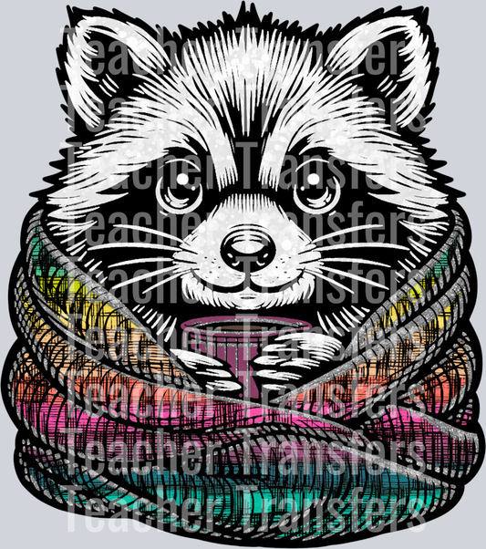 RaccoonWithBlanket