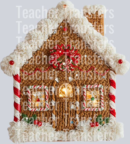 GINGERBREAD HOUSE FAUX YARN