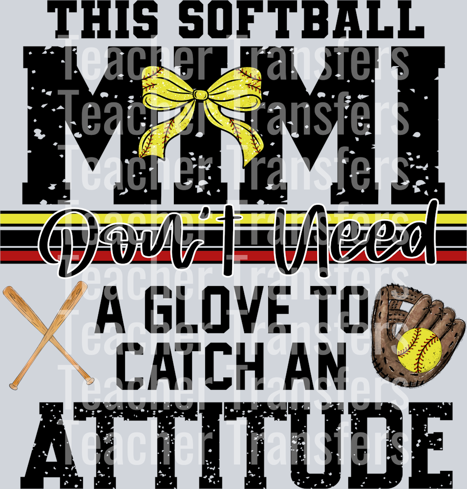 This Softball Mimi don’t need a glove