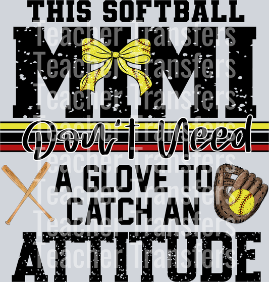 This Softball Mimi don’t need a glove
