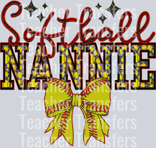 SOFTBALL BOW SOFTBALL NANNIE HWDS