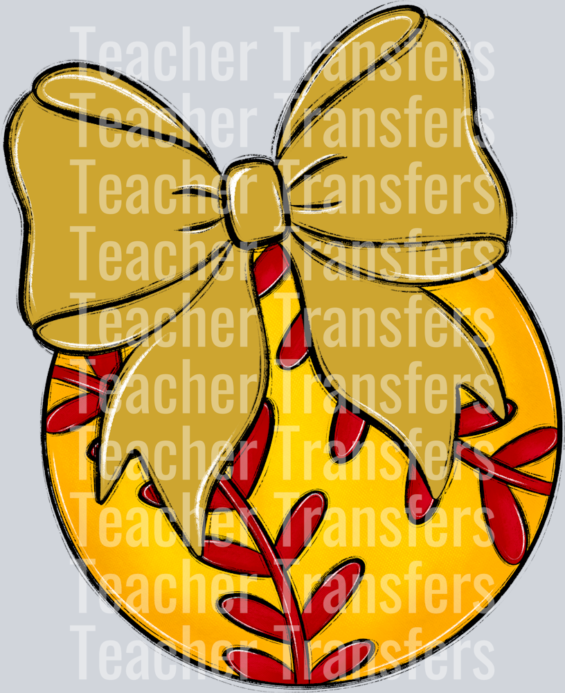 Bows and Balls Softball Vegas Gold