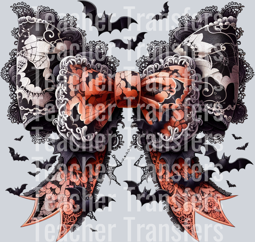 LACE HALLOWEEN BOW