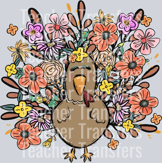 Turkey with Flowers