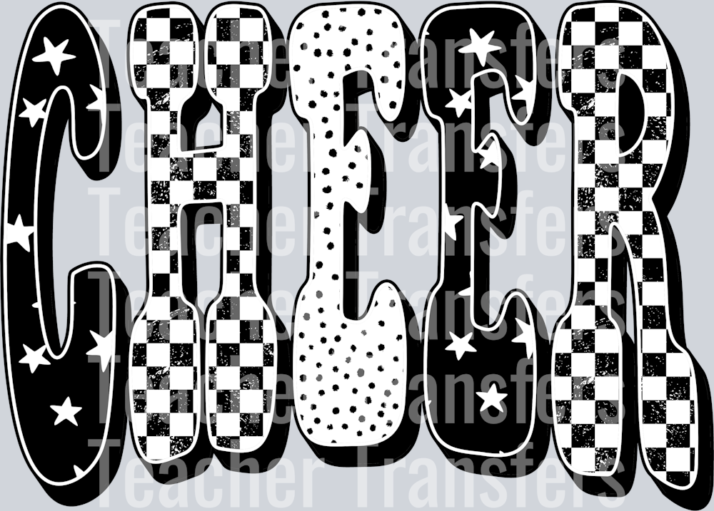 CHEER BLACK CHECKERED