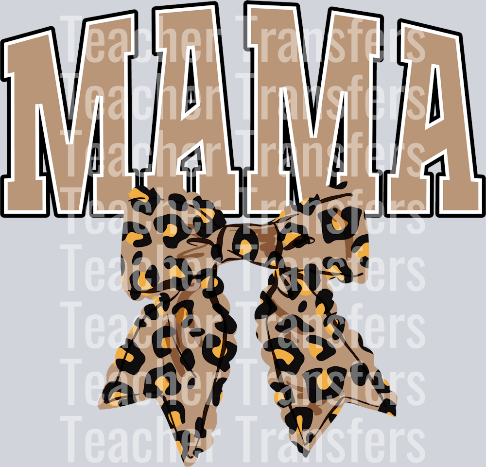 MAMA LEOPARD BOW